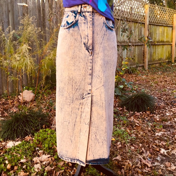 Last Exit Vintage Denim Jean Skirt - Picture 2 of 15